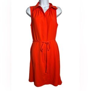 NWT Alex‎ Marie dress size small bright coral orange sleeveless dress 🧡🧡🧡